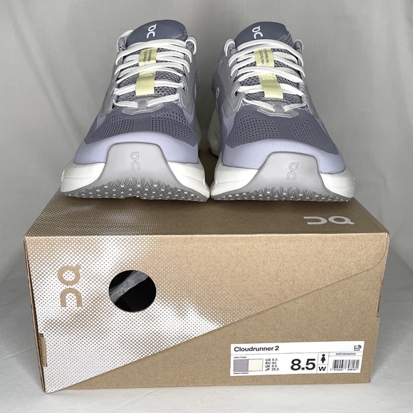 On Cloudrunner 2 Running Shoes Size 8.5 Lilac and Ivory - Picture 4 of 10